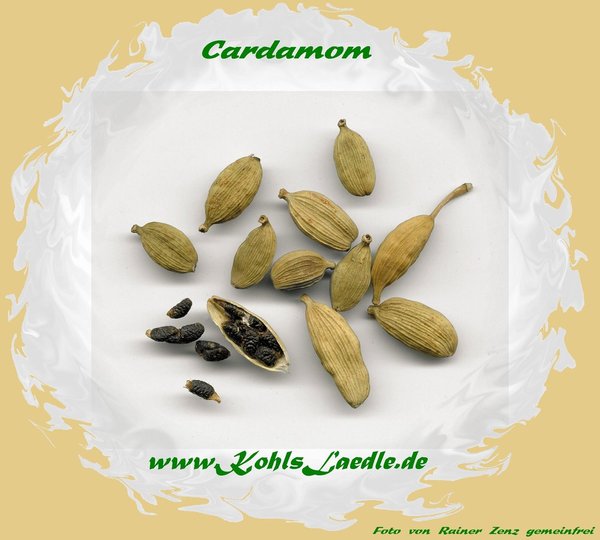 Cardamom, Kardamom, Samen ohne Schote,ganz, 50g